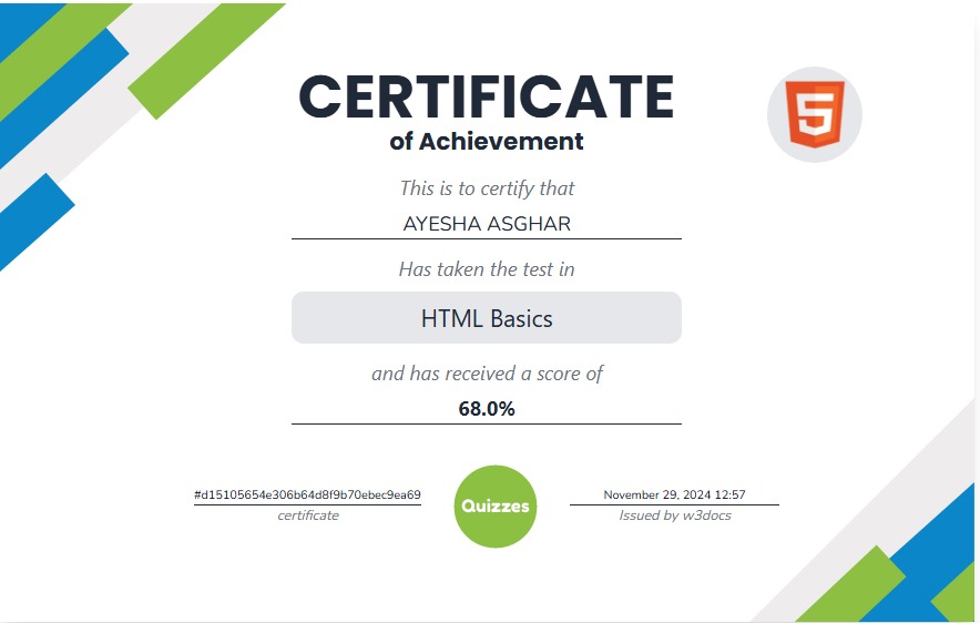 Certificate 2